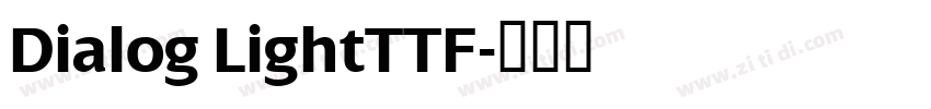 Dialog LightTTF字体转换